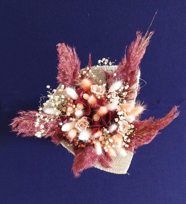 1000035216 Bouquet à dominante bordeaux /poudrée (ID : 1861)