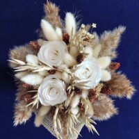 1000035219 Bouquet décoré taupe